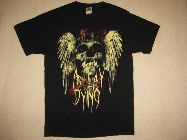 AS I LAY DYING / Winged Skull & Metal Logo- T-Shirt